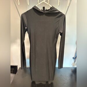 Boohoo Chic Black Long Sleeve Dress